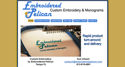 Desktop Screenshot of embroideredpelican.com
